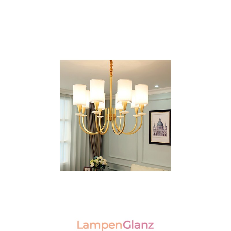 Kronleuchter aus reinem Messing, dekorativer Jade-Kronleuchter