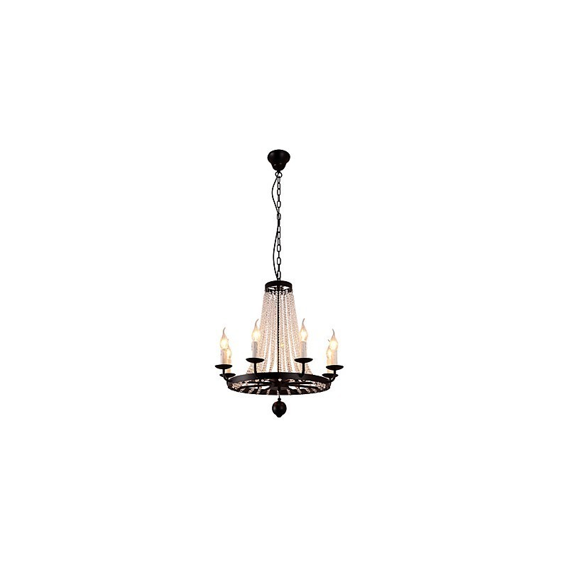 Kronleuchter mit 8 Lichtern, modern, zeitgenössisch, traditionell, klassisch, rustikal, Lodge, Vintage, Retro, Laterne, Trommel, Country Island, Globus, Schüssel