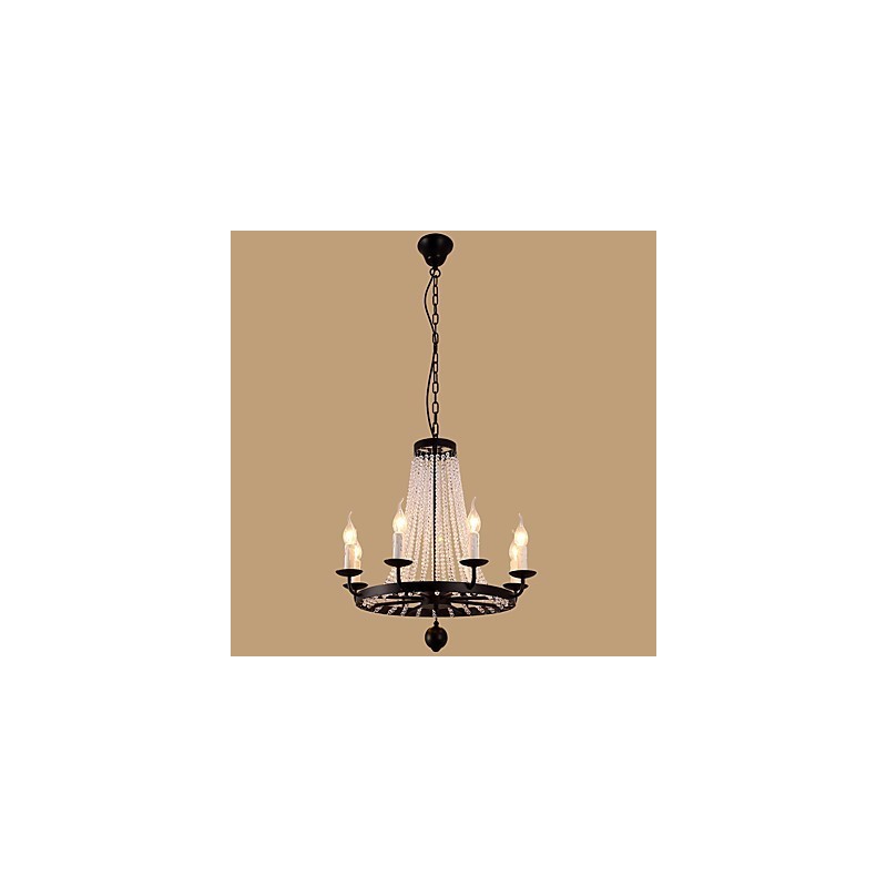 Kronleuchter mit 8 Lichtern, modern, zeitgenössisch, traditionell, klassisch, rustikal, Lodge, Vintage, Retro, Laterne, Trommel, Country Island, Globus, Schüssel