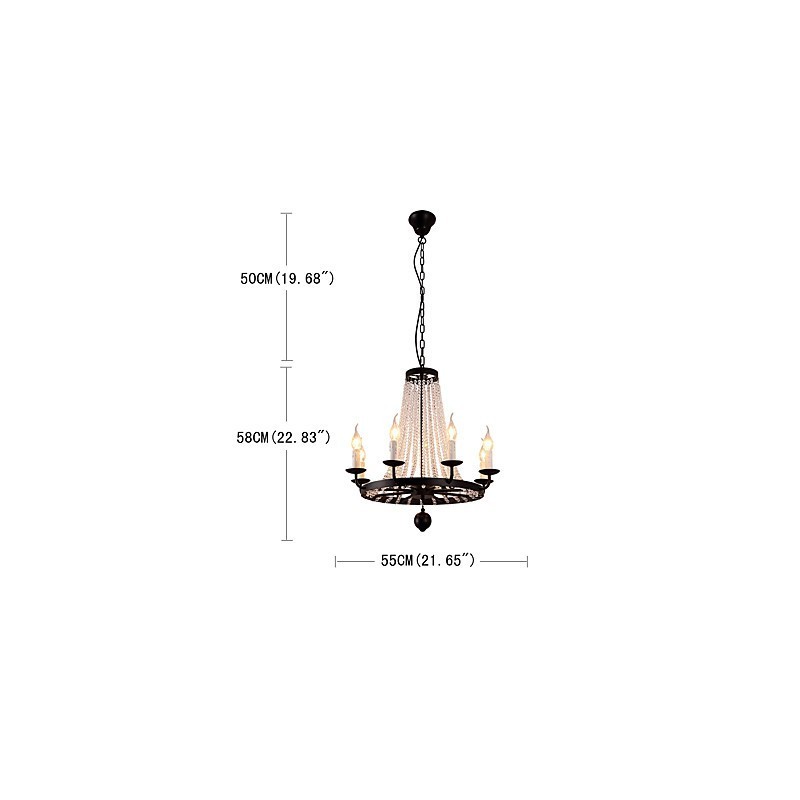 Kronleuchter mit 8 Lichtern, modern, zeitgenössisch, traditionell, klassisch, rustikal, Lodge, Vintage, Retro, Laterne, Trommel, Country Island, Globus, Schüssel