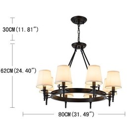 8 Lichter Unterputzleuchte Kronleuchter Ein Licht Zwei Stile Modern Zeitgenössisch Traditionell Klassisch Rustikal Malerei