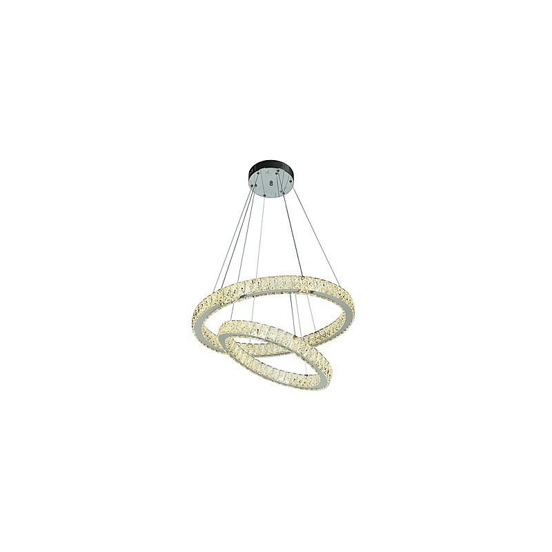 Indoor Kristall Kronleuchter Moderne Pendelleuchte Deckenleuchte Dimmbare Beleuchtung Lampe mit Fernbedienung