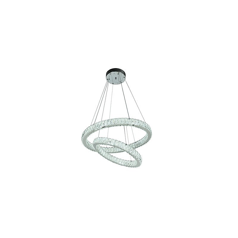 Indoor Kristall Kronleuchter Moderne Pendelleuchte Deckenleuchte Dimmbare Beleuchtung Lampe mit Fernbedienung