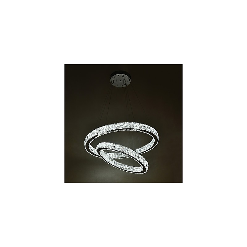 Indoor Kristall Kronleuchter Moderne Pendelleuchte Deckenleuchte Dimmbare Beleuchtung Lampe mit Fernbedienung