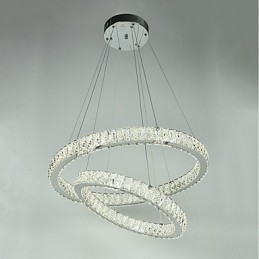 Indoor Kristall Kronleuchter Moderne Pendelleuchte Deckenleuchte Dimmbare Beleuchtung Lampe mit Fernbedienung