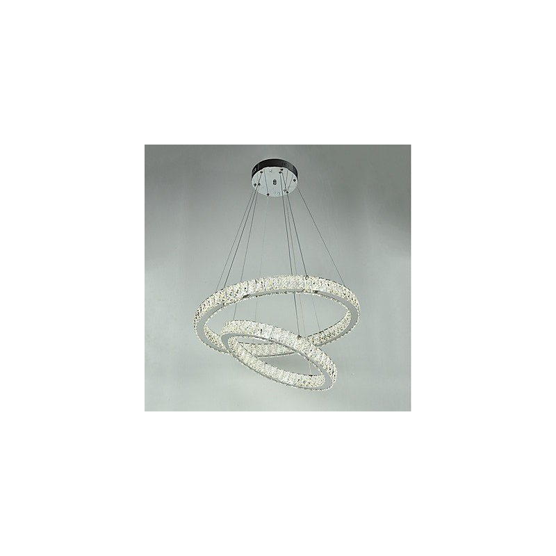 Indoor Kristall Kronleuchter Moderne Pendelleuchte Deckenleuchte Dimmbare Beleuchtung Lampe mit Fernbedienung
