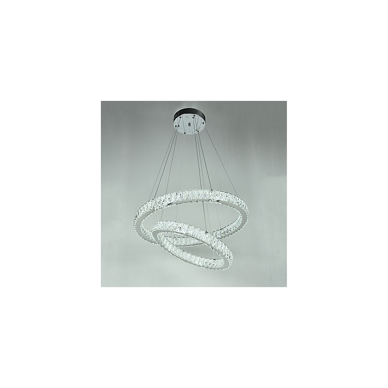 Indoor Kristall Kronleuchter Moderne Pendelleuchte Deckenleuchte Dimmbare Beleuchtung Lampe mit Fernbedienung