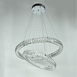 Indoor Kristall Kronleuchter Moderne Pendelleuchte Deckenleuchte Dimmbare Beleuchtung Lampe mit Fernbedienung