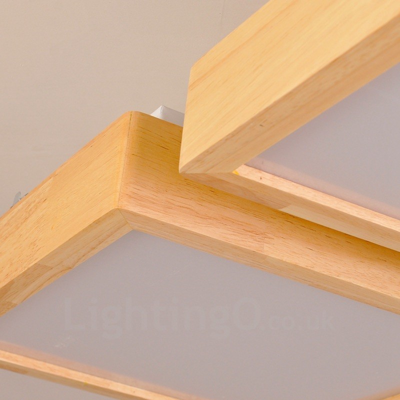 4-flammige, moderne Deckenleuchten im nordischen Stil mit Acrylschirm