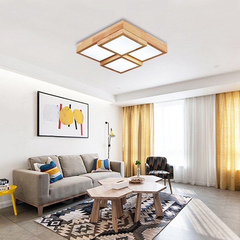 Moderne Deckenleuchten im zeitgenössischen nordischen Stil mit Acrylschirm