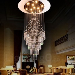 10 Lichter Moderne Kristall Deckenpendelleuchte Innen Kronleuchter Beleuchtung Lampen Leuchten