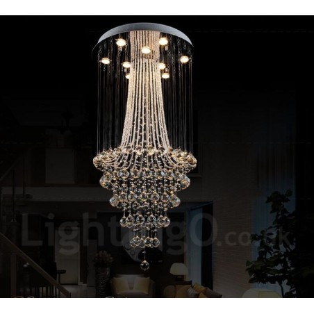 9 Lichter Moderne Kristall Deckenpendelleuchte Innen Kronleuchter Beleuchtung Lampen Leuchten 9 Lichter Moderne Kristall Deckenpendelleuchte Innen Kronleuchter Beleuchtung Lampen Leuchten