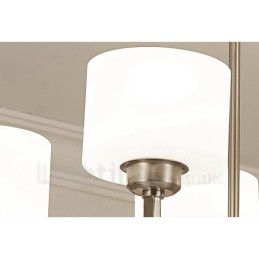 6 Lichter Moderne Chrom Pendelleuchte Indoor Kronleuchter Home Hängende Beleuchtung Lampen Leuchten mit Glasschirmen
