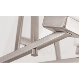 4 Lichter Chrom Pendelleuchte Indoor Modern Kronleuchter Home Hängende Beleuchtung Lampen Leuchten mit Glasschirmen