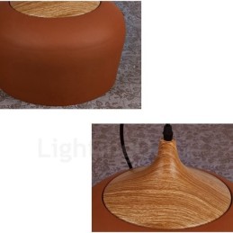 1 Licht Moderne zeitgenössische Pendelleuchte Hängelampe mit weiß rot blau Schatten