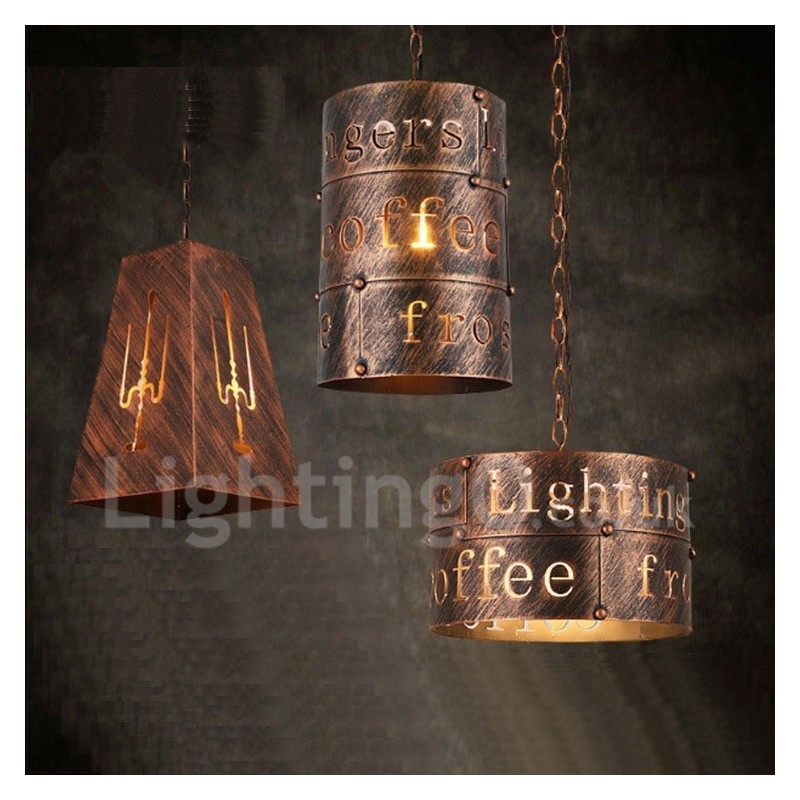 1 Licht Retro Vintage Pendelleuchte Cafe House Pendelleuchte