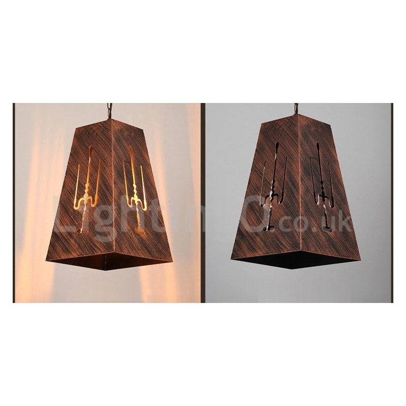 1 Licht Retro Vintage Pendelleuchte Cafe House Pendelleuchte