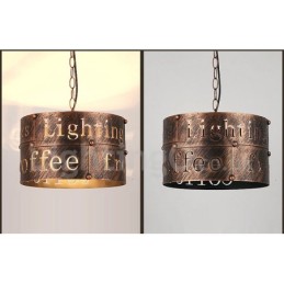 1 Licht Retro Vintage Pendelleuchte Cafe House Pendelleuchte