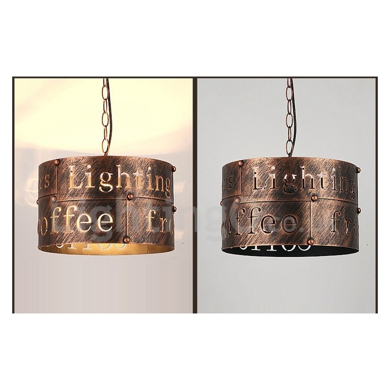 1 Licht Retro Vintage Pendelleuchte Cafe House Pendelleuchte