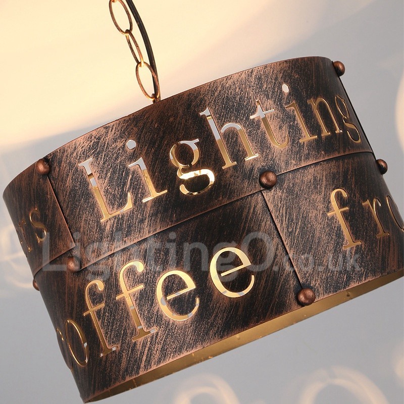 1 Licht Retro Vintage Pendelleuchte Cafe House Pendelleuchte