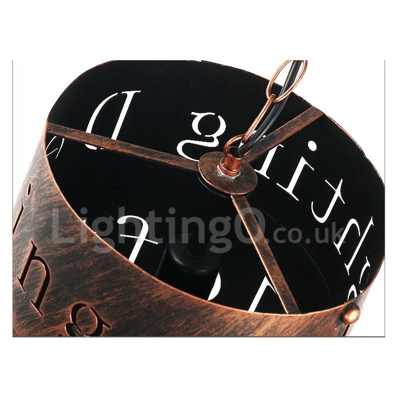 1 Licht Retro Vintage Pendelleuchte Cafe House Pendelleuchte