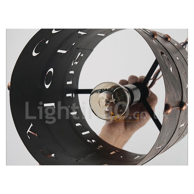 1 Licht Retro Vintage Pendelleuchte Cafe House Pendelleuchte