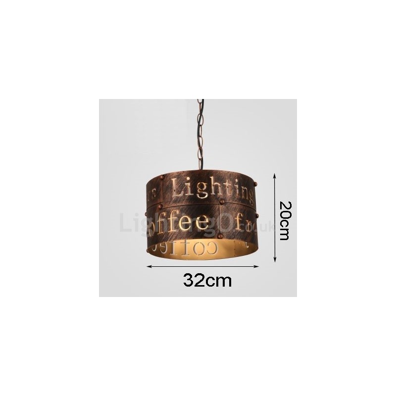 1 Licht Retro Vintage Pendelleuchte Cafe House Pendelleuchte