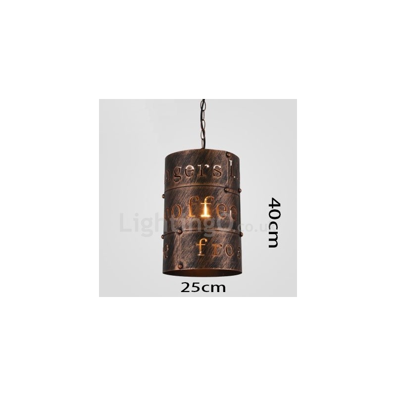 1 Licht Retro Vintage Pendelleuchte Cafe House Pendelleuchte
