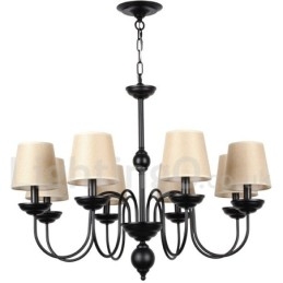 Kronleuchter im rustikalen, modernen Retro-Kerzenstil mit 8 Lichtern