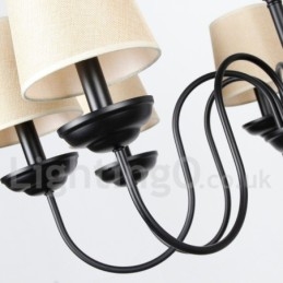 Kronleuchter im rustikalen, modernen Retro-Kerzenstil mit 8 Lichtern