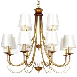 Kronleuchter im rustikalen mediterranen Stil mit 12 Lichtern, modern und zeitgenössisch, Kerzenstil