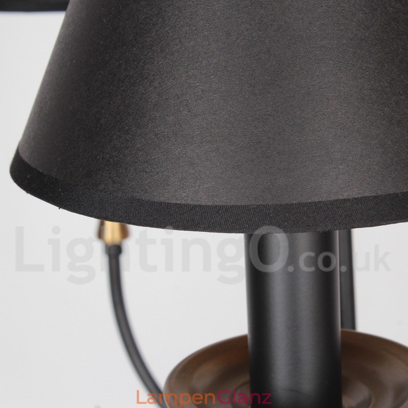 6-flammiger Kronleuchter im zeitgenössischen Retro-Kerzenstil