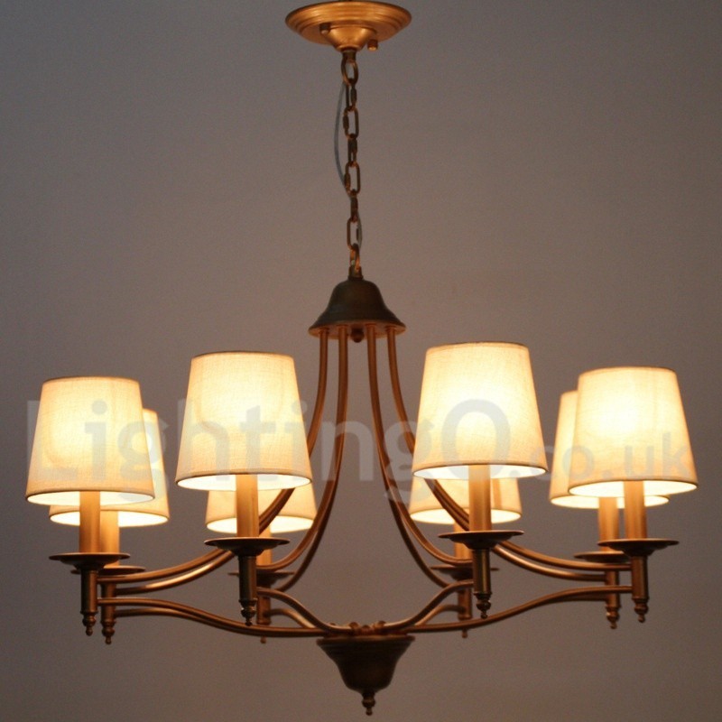 Kronleuchter im rustikalen Retro-Stil im mediterranen Stil mit 8 Lichtern