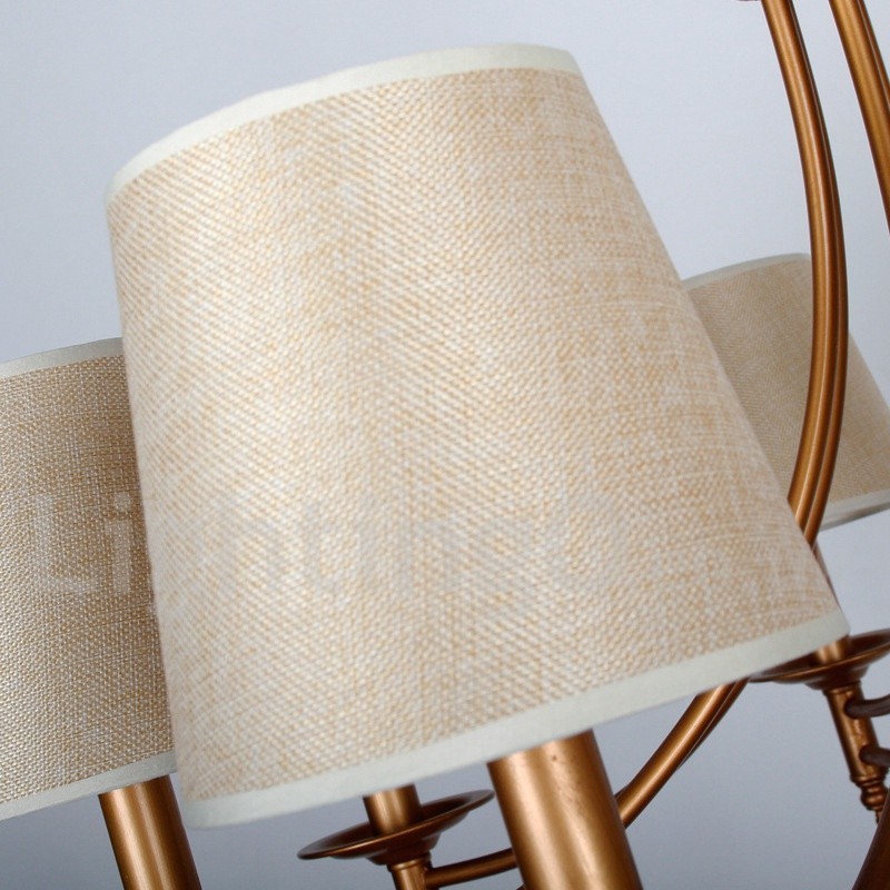 Kronleuchter im rustikalen Retro-Stil im mediterranen Stil mit 8 Lichtern