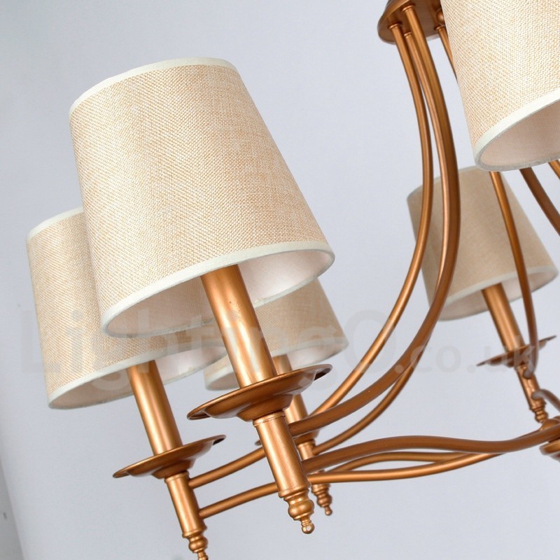 Kronleuchter im rustikalen Retro-Stil im mediterranen Stil mit 8 Lichtern