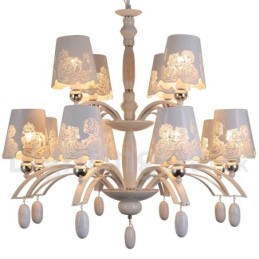 12 Lichter Rustikaler Retro Schwarzer 2-stufiger Großer Kronleuchter Kerzenstil Kronleuchter