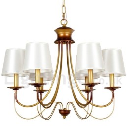 Kronleuchter im rustikalen mediterranen Stil mit 6 Lichtern, modern und zeitgenössisch, Kerzenstil