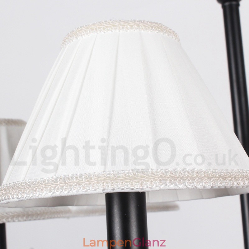 Großer Kronleuchter im Retro-rustikalen Stil mit 12 Lichtern und zwei Ebenen im Kerzenstil