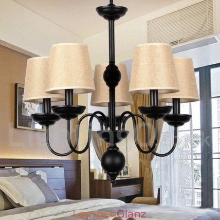 Kronleuchter im rustikalen, modernen Retro-Kerzenstil mit 5 Lichtern