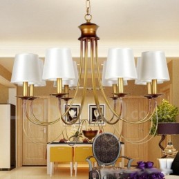 Kronleuchter im rustikalen mediterranen Stil mit 8 Lichtern, modern und zeitgenössisch, Kerzenstil
