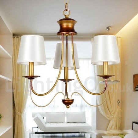 Kronleuchter im rustikalen mediterranen Stil mit 3 Lichtern, modern und zeitgenössisch, Kerzenstil Kronleuchter im rustikalen mediterranen Stil mit 3 Lichtern, modern und zeitgenössisch, Kerzenstil