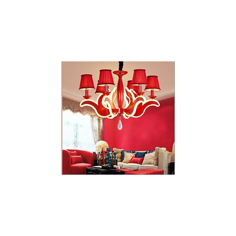 Creative Garden Lights Roter Acryl-Kronleuchter
