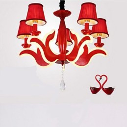 Creative Garden Lights Roter Acryl-Kronleuchter