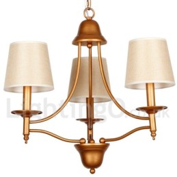 Kronleuchter im rustikalen Retro-Stil im mediterranen Stil mit 3 Lichtern