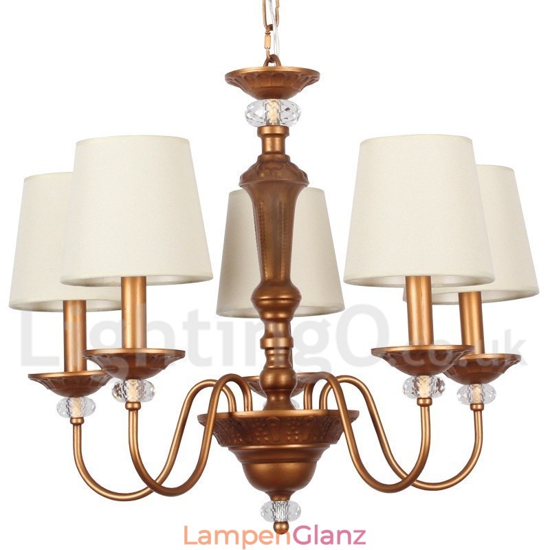 Rustikaler Kronleuchter im Retro-Kerzenstil mit 5 Lichtern, Schwarz