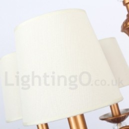 Rustikaler Kronleuchter im Retro-Kerzenstil mit 5 Lichtern, Schwarz