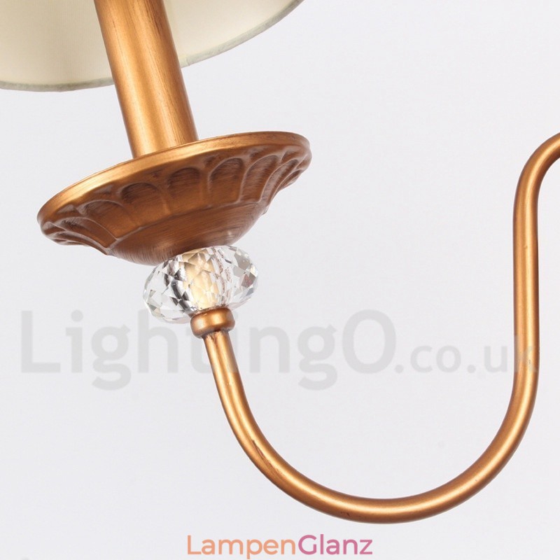 Rustikaler Kronleuchter im Retro-Kerzenstil mit 5 Lichtern, Schwarz