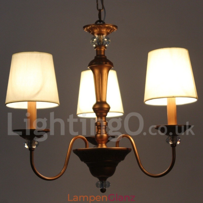 Kronleuchter im Retro-Kerzenstil mit 3 Lichtern