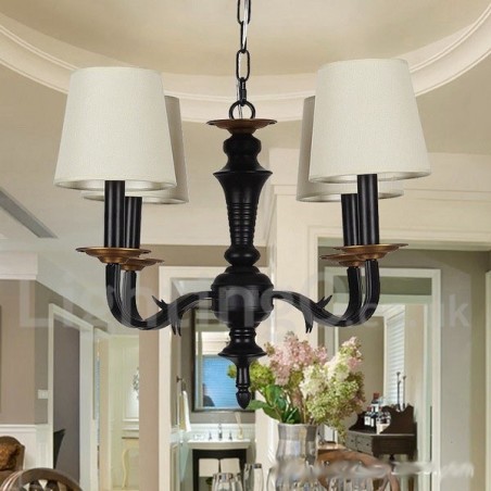 4 Light Retro Candle Style Chandelier 4 Light Retro Candle Style Chandelier