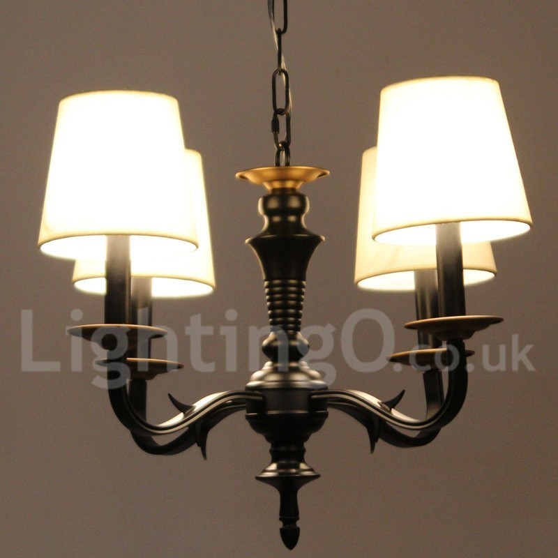 4 Light Retro Candle Style Chandelier